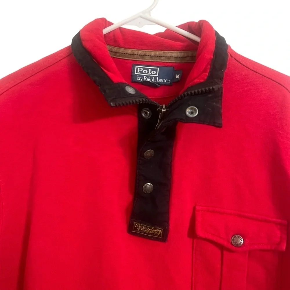 Polo Ralph Lauren sweater Men's Red pullover Crewneck M vintage 90s y2k casual